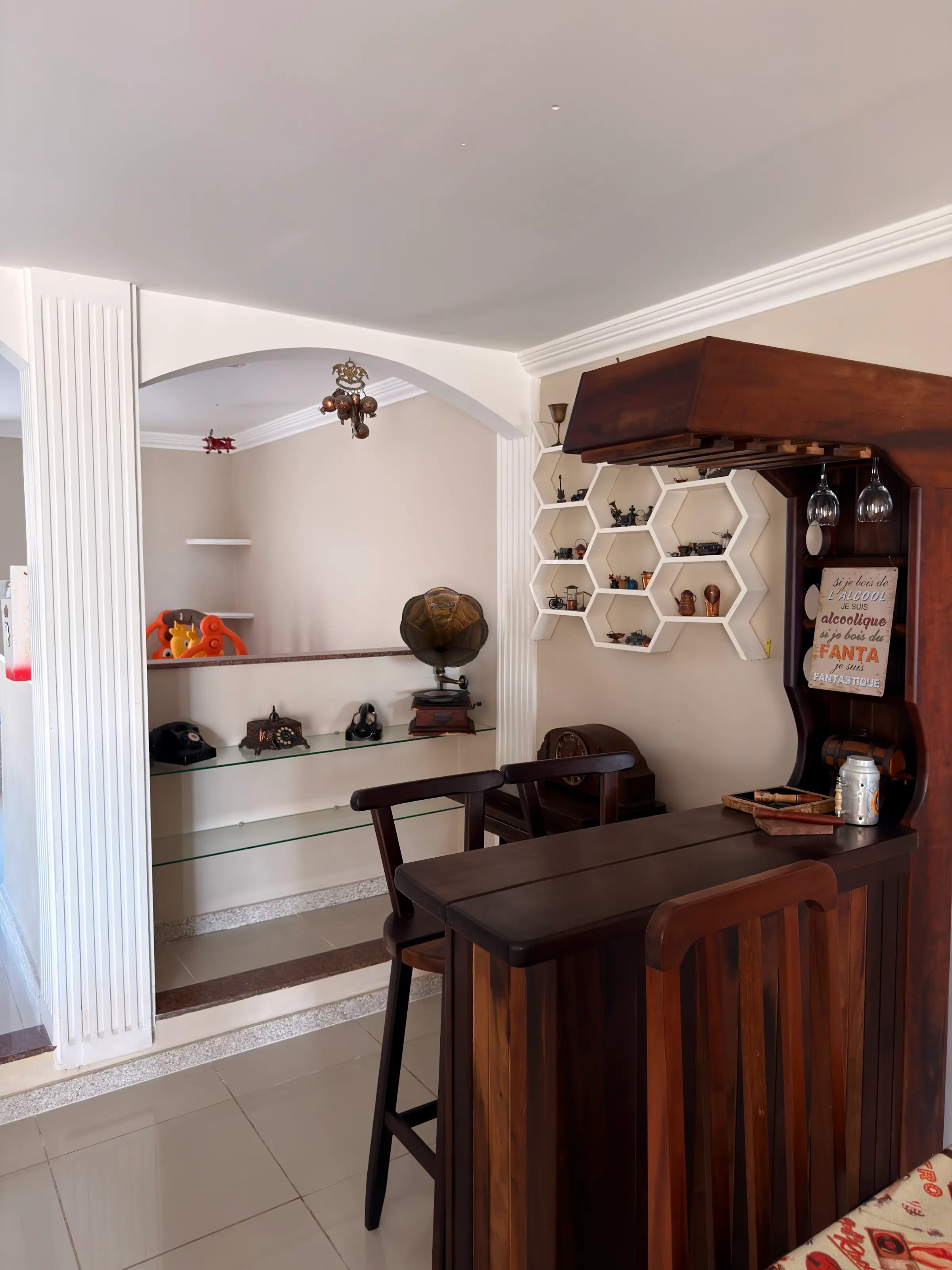 Wooden bar