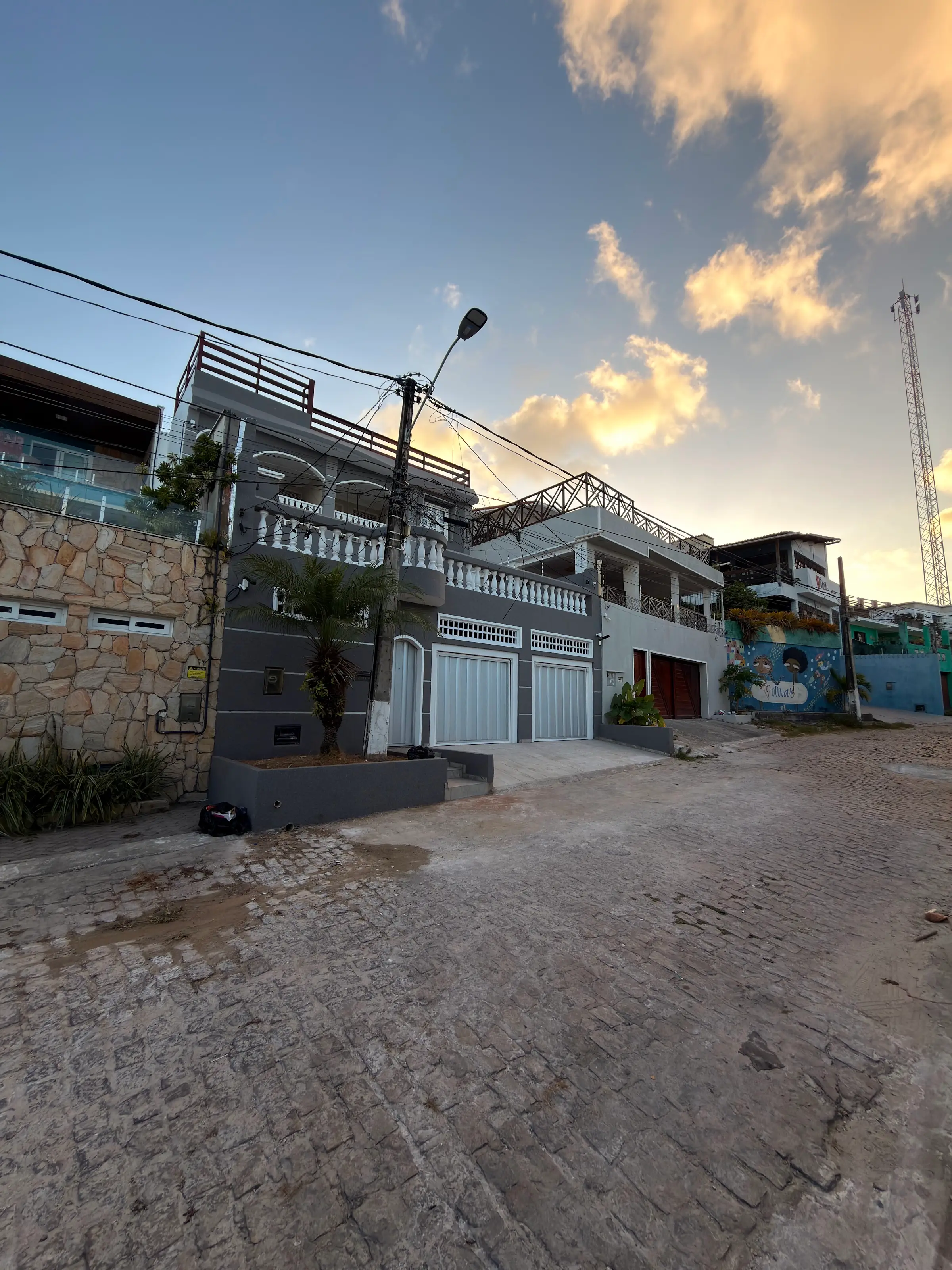 Facade at dusk