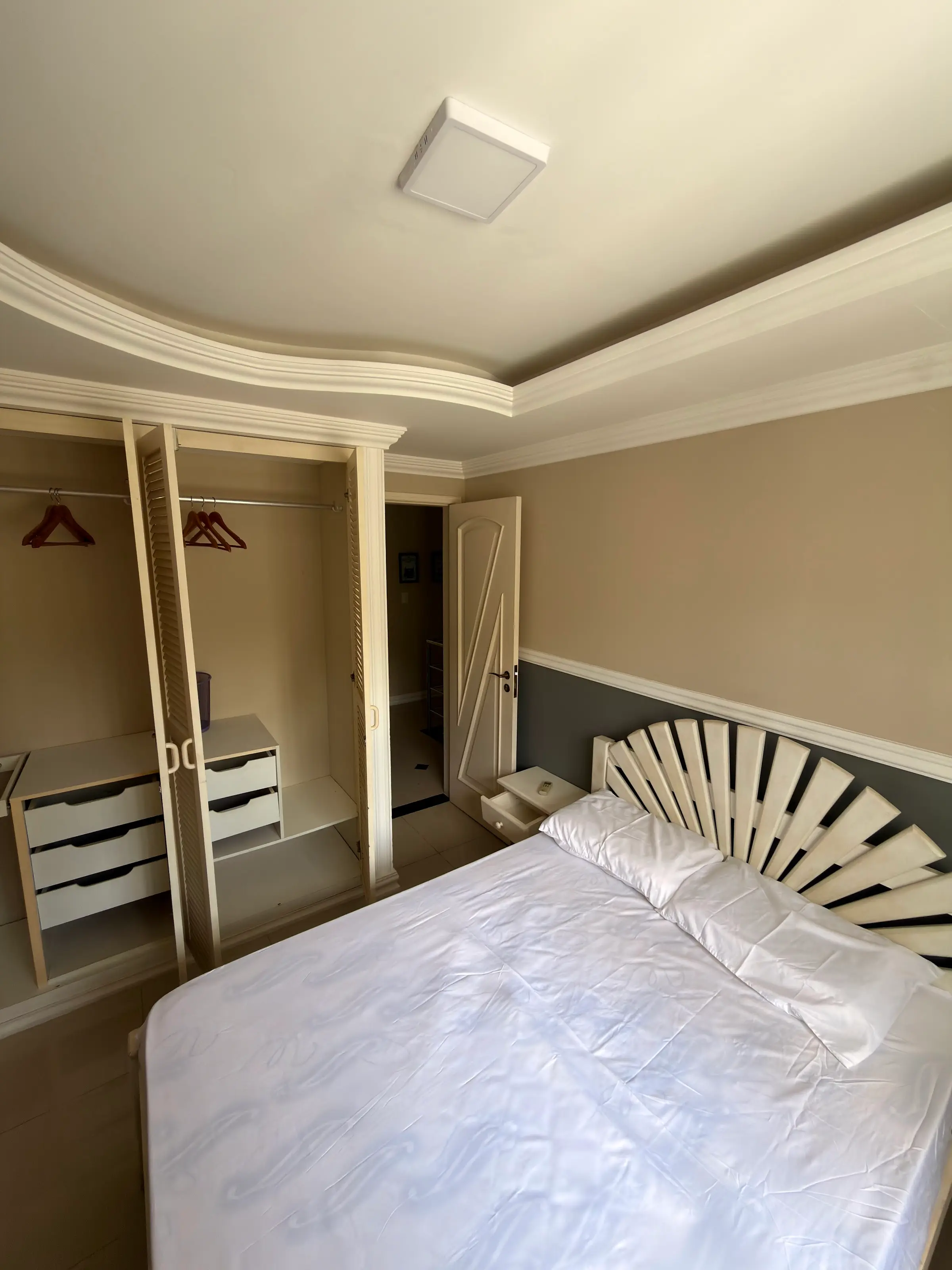 Master suite: double bed and wardrobes