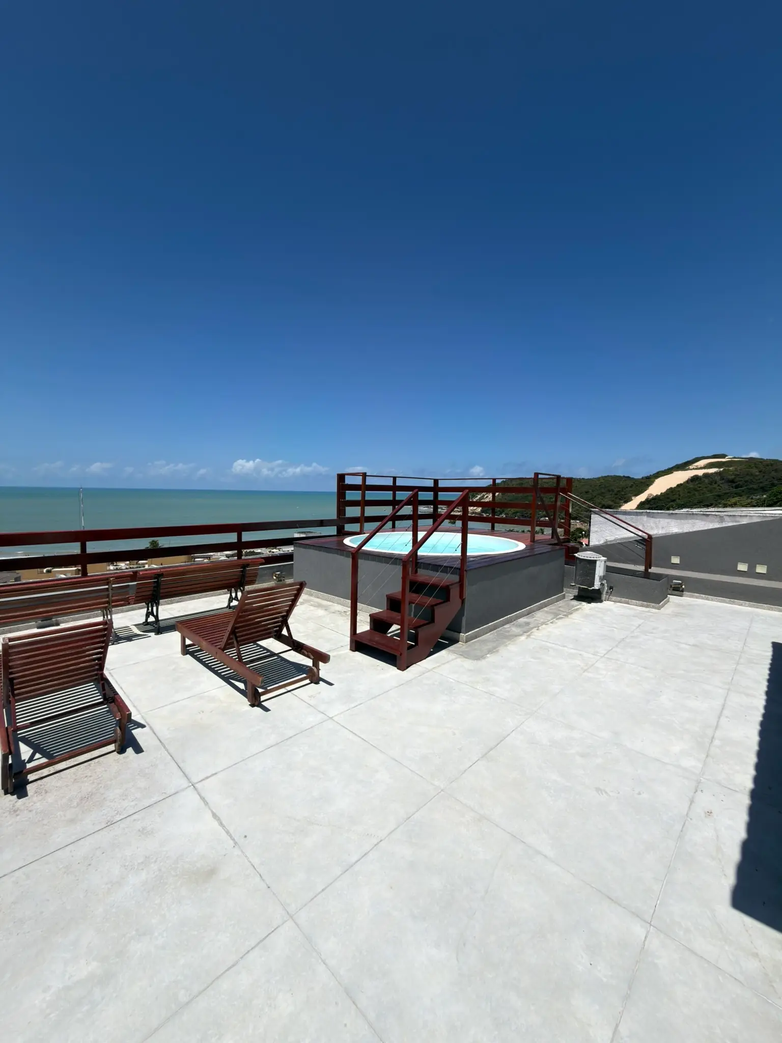 Terrace with loungers and plunge pool